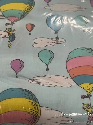 Tecido Dr Seuss Pastel Oh The Places You'll Go Balões Tecido de Algodão Infantil 7 - Imagem 1 de 3