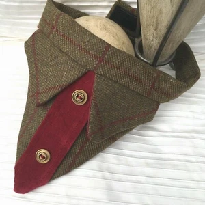 100 % Wolle Glenroyal Tweed & Samt Hundeanzug Bandana XS-XL Wickel-/Slipperoptionen - Bild 1 von 2
