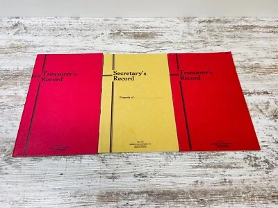 DE COLECCIÓN LIBROS DE MANTENIMIENTO DE REGISTROS DE SECRETARIA DEL TESORERO HAMMOND & STEPHENS 3 NUEVOS Foto 1 de 4