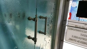 SHOWER DOOR HANDLES TRADITIONAL, SPINDLE, VICTORIAN 6" BACK TO BACK - Picture 1 of 2