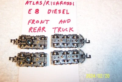 ATLAS/RIVAROSSI EMD- E-8 DIESEL, FRONT AND REAR TRUCKS, LIGHTLY USED, N Scale - Image 1 of 4