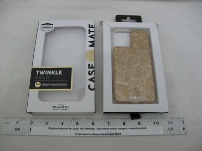 (1) NUEVA Funda de Teléfono Case-Mate Twinkle Gold para iPhone 11 Pro, Xs, X (ob) Foto 1 de 4