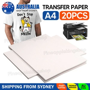 Heat Transfer Paper Iron on Transfer Paper Inkjet Laser Printer T-Shirt Printing - Picture 1 of 9
