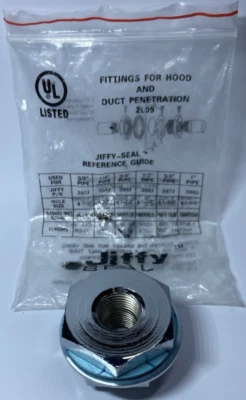 Heiser 395J Jiffy Hood Seal Adapter - 3/8" Pipe 1-1/8" Hole - Image 1 of 4