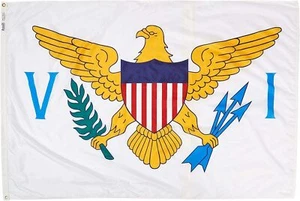 Bandera de las Islas Vírgenes de los Estados Unidos 2x3 Annin 146850 NYL-GLO Alta Calidad EE. UU. Envío Prioritario - Imagen 1 de 8
