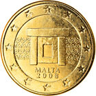 [#370666] Malta, 5 Euro Cent, 2008, Paris, Gold-Plated Coin, Unz, Copper Plated