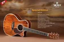 Sigma Guitar- Chitarra GK2C-42E Massiccia Hawaii Koa + Lr-Baggs Pick-Up Nuovo