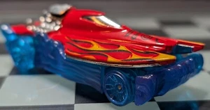 Hot Wheels 2011 Nuevos Modelos MAD SPLASH Rojo y Azul Suelto Malasia Base - Imagen 1 de 6