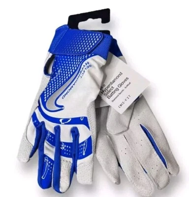 🔥⚾ NUEVO Guantes de Bateo Nike Hyperdiamond Select Talla S Azul/Blanco/Grises Nuevos con Etiquetas Foto 1 de 4