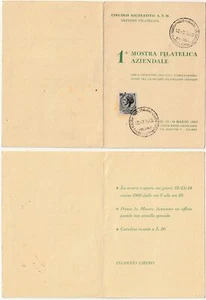 MAILAND - 1 PHILATELISTISCHE FIRMENAUSSTELLUNG - TICKET - STORNIERUNG ERSTER TAG -10949 - Bild 1 von 1