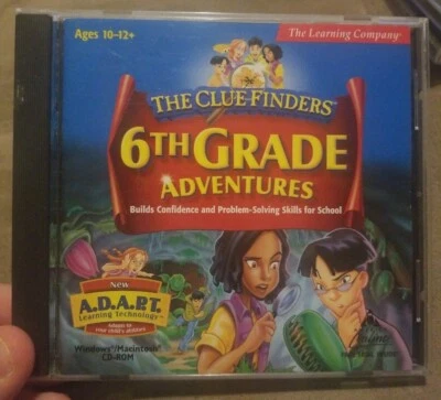 The Cluefinders 6th Grade Adventures - Learning Software Cd Tutor Homeschooling - Image 1 of 2