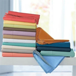 Atractivo Juego de Ropa de Cama 7 PIEZAS 1000 TC Algodón Egipcio Todas Talla AU Colores Sólidos - Imagen 1 de 20