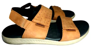 PAREDES SANDALIA HOMBRE CUERO MARRÓN CORREA SIN CORDONES TALLA UK 8 EU 42 US 9 EN MUY BUENA CONDICIÓN - Imagen 1 de 22