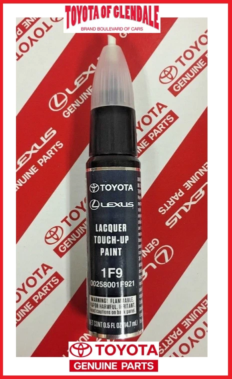 GENUINE TOYOTA SLATE METALLIC TOUCH-UP PAINT PEN CODE 1F9 OEM 00258-001F9-21 - Image 1 of 1