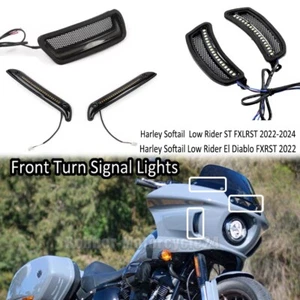 For Harley Softail Low Rider ST FXLRST Windshield Turn Signal Lights 2022-2024 - Picture 1 of 16
