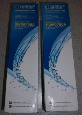 IcePure RWF0700A Refrigerator Water Filter 2 Pack Brand New - Image 1 of 4