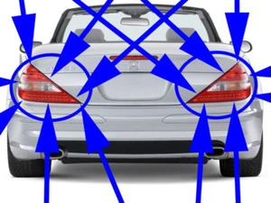 MERCEDES-BENZ R230 SL TAIL LIGHT SL55 SL550 SL500 REAR LAMP SET PAIR NEW GENUINE - Picture 1 of 6