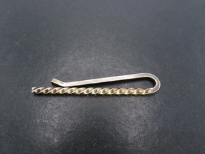 Tiffany & Co Sterling Silver Twisted Wire Tie Clip, 3.8g - Picture 1 of 4