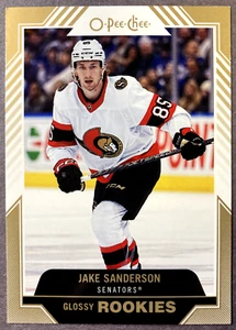 2022-23 O-Pee-Chee Glossy Gold Rookies #R-14 Jake Sanderson Ottawa Senators RC - Bild 1 von 1