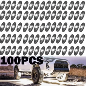 100Pods White LED Underglow Body Rock Lights For Offroad Jeep Truck Boat ATV UTV - Bild 1 von 8