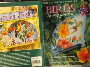 Birds In My Garden Painting Book-Barbara Baatz Hillman/Kooler-Blue Jay/Chickadee - Picture 1 of 8
