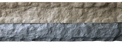 Stone Master Molds Chiseled Edge Concrete Countertop Edge Form Liner 8'x6"x2" - Image 1 of 4