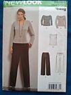 New Look S0384 Knit Top Blouse Pull-On Pants Easy Misses XS S M L XL UNCUT