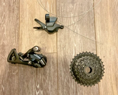 Shimano ACERA Groupset 8 Speed Derailleur + Shifter + Cassette New #4719 Bike - Image 1 of 4