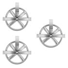  Set of 3 Pulley for Clothes Hanging Lines Coat Steel Wire Suite