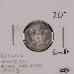 1917-S Finland 50 Pennia Silver Gem BU - Picture 1 of 2