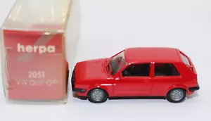 CC202, vecchio Herpa VW Volkswagen Golf II GTI 2 porte rosso IMBALLO ORIGINALE TOP 1:87 - Foto 1 di 8