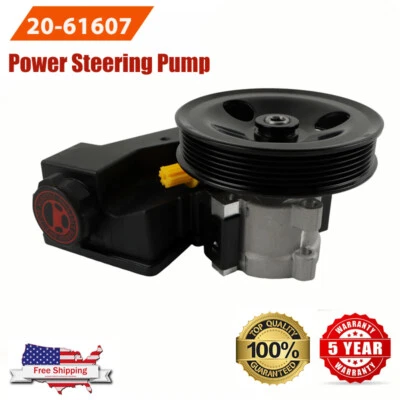 Power Steering Pump with Pulley & Reservoir for 1999-2004 Jeep Grand Cherokee US - Image 1 of 4