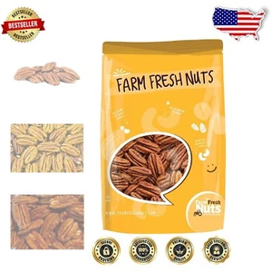 Georgia Pecans with Himalayan Salt – Healthy Southern Snack - 2 Lbs. Package - Picture 1 of 9
