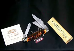Camillus 89 Sword Brand Knife 1973 USA Indian Stag Premium Stockman W/Packaging - Picture 1 of 1