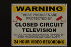 PREMISES PROTECTED 24 HOUR VIDEO RECORDING CCTV sign or sticker size choice