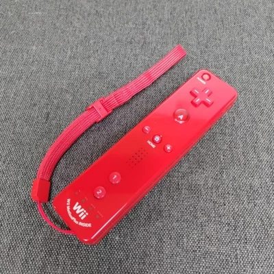 Genuine Nintendo Wii Motion Plus Remote Controller RVL-036 - Red - Image 1 of 4