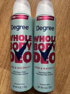 2 Degree Women Whole Body Deodorant Rose & Waterlily Deodorant Spray 4oz ea - Picture 1 of 1