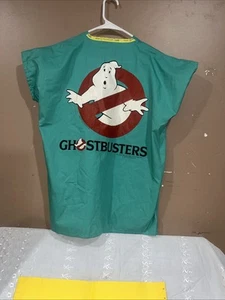 Vintage 1984 Ghostbusters Columbia pictures Scrubs Shirt Green Doctor Uniform - Picture 1 of 6