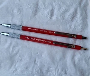 Two Vintage Faber Castell Sure Grip 6803C Mechanical Drafting Pencil - Picture 1 of 2