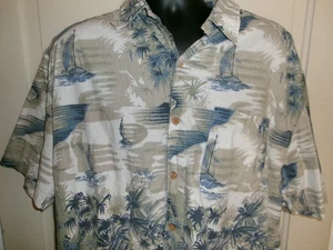 Men's Rue 21 Short Sleeve Button Down Hawaiian Shirt Size L Large - Picture 1 of 7