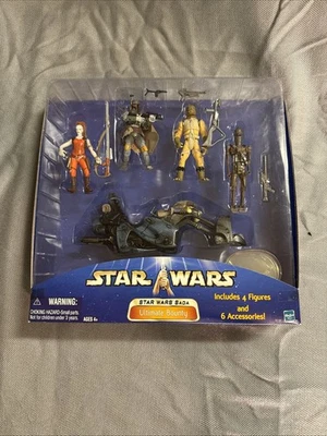Star Wars Saga Ultimate Bounty Bossk,Boba Fett, IG-88 & Aurra Sing W/ Swoop Bike - Image 1 of 4