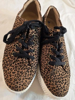 Naturalizer SOUL Topaz Leopard Print Platform Sneakers Size 8.5 WIDE Excellent - Image 1 of 4