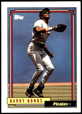 Barry Bonds 1992 Topps #380 Pirates MLB LEIA FRETE GRÁTIS AutographDen - Imagem 1 de 2