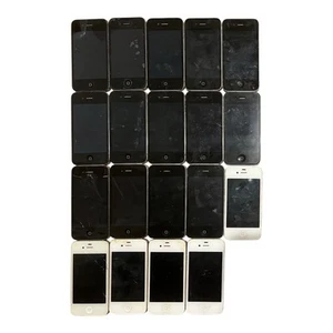 19x Apple iPhone 4 & 4S – Unlocked – Cracked/Parts Only – Mixed Faults Lot - Picture 1 of 2