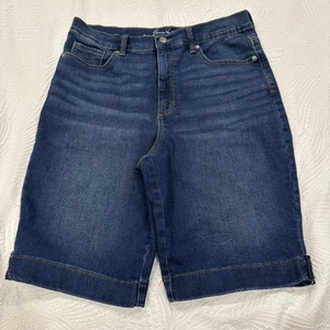 Gloria Vanderbilt Bermuda Shorts schmal Damengröße 10 Amanda blau Denim - Bild 1 von 10