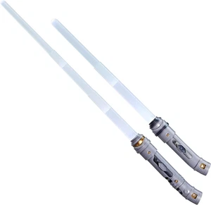 Star Wars Lightsaber Forge Ultimate Ahsoka Masterworks Set, Double-Bladed Whi... - Picture 1 of 12