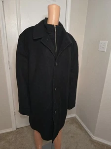 Wool Cashmere Old Money Preppy Academia Minimal Mens XXL Coat Kenneth Cole -DP30 - Picture 1 of 14
