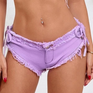 Damen Denim Shorts Hotpants Strand Niedrige Taille Sexy Nachtclub Kostüm Shorts - Bild 1 von 19