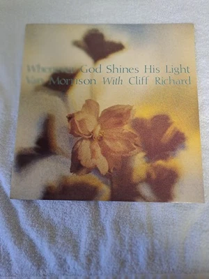 Van Morrison With Cliff Richard - Whenever God Shines His Light 12" Vinyl Single - Image 1 of 4