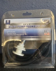 Boat Plumbing Kit- Bilge Pump 3/4"x5' -Nylon/Stainless Steel - BE-PL-57304-DP - Picture 1 of 2